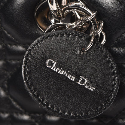 Christian Dior Lambskin Cannage Medium Lady Dior Black 11 of 13
