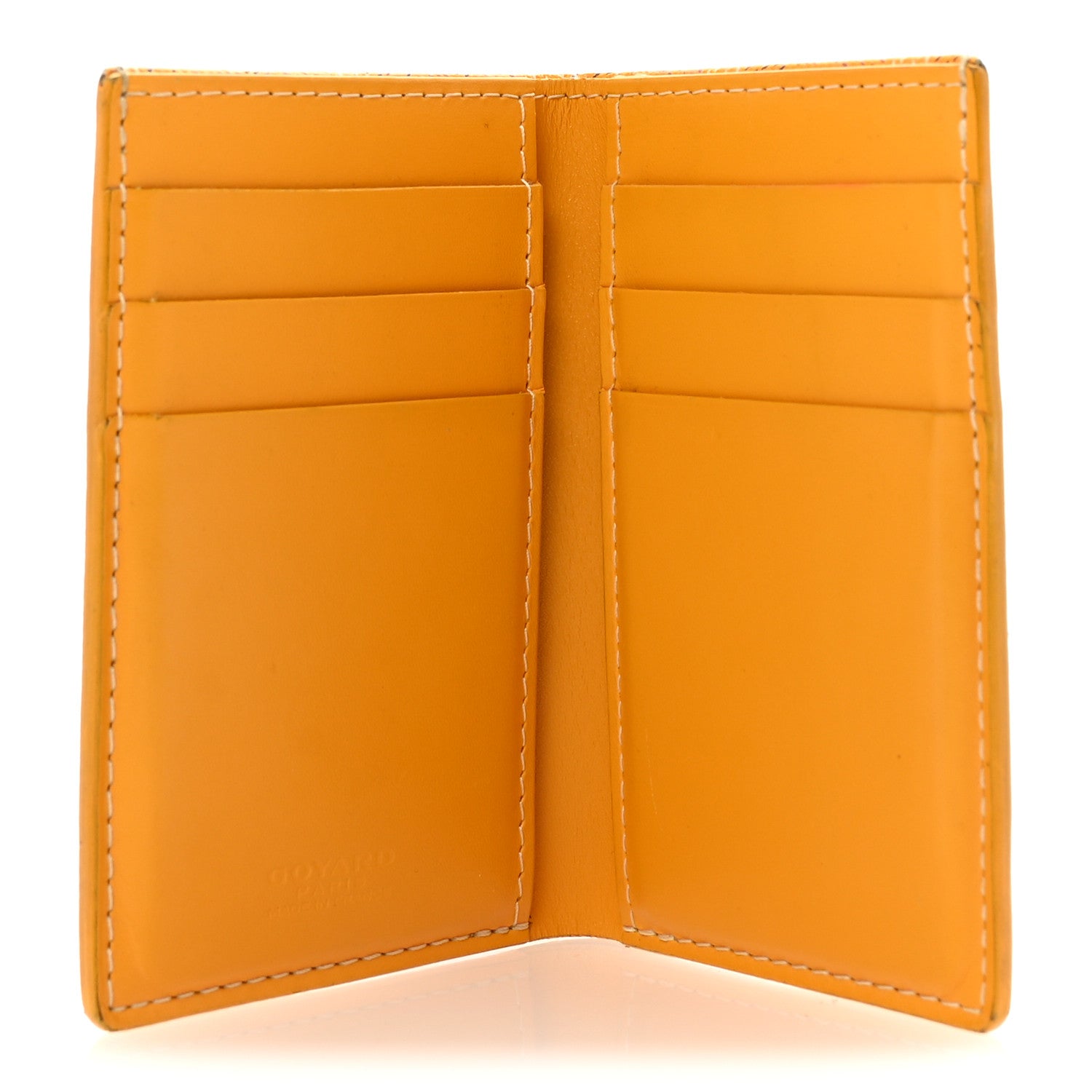 Goyard Goyardine Saint Pierre Card Holder Yellow 1738354