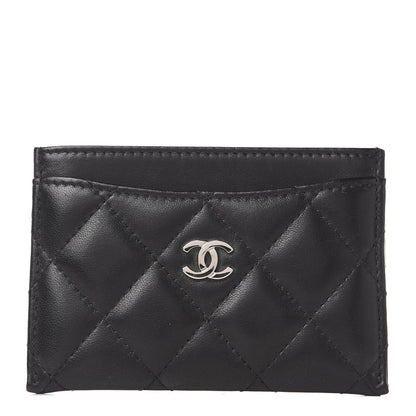 Chanel Lambskin Quilted Card Holder Black 1 of 8