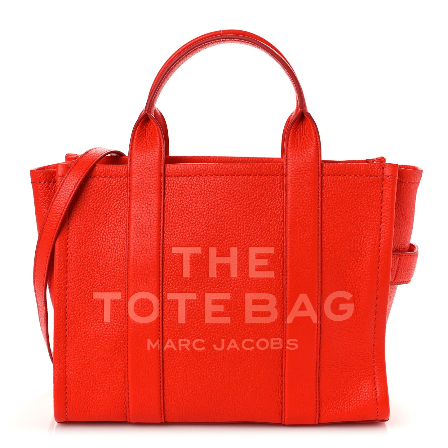 Grained Calfskin Medium The Tote Bag Red
