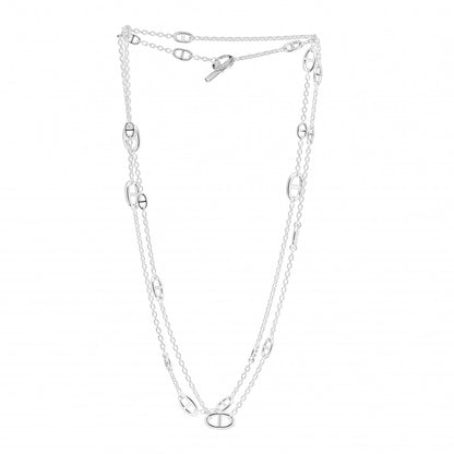 Hermes Sterling Silver Farandole Necklace 160 3 of 6
