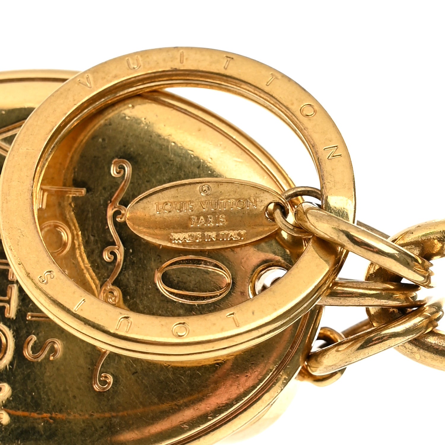 Louis Vuitton 101 Champs Elysees Maizeon Key Charm Gold 3 of 4