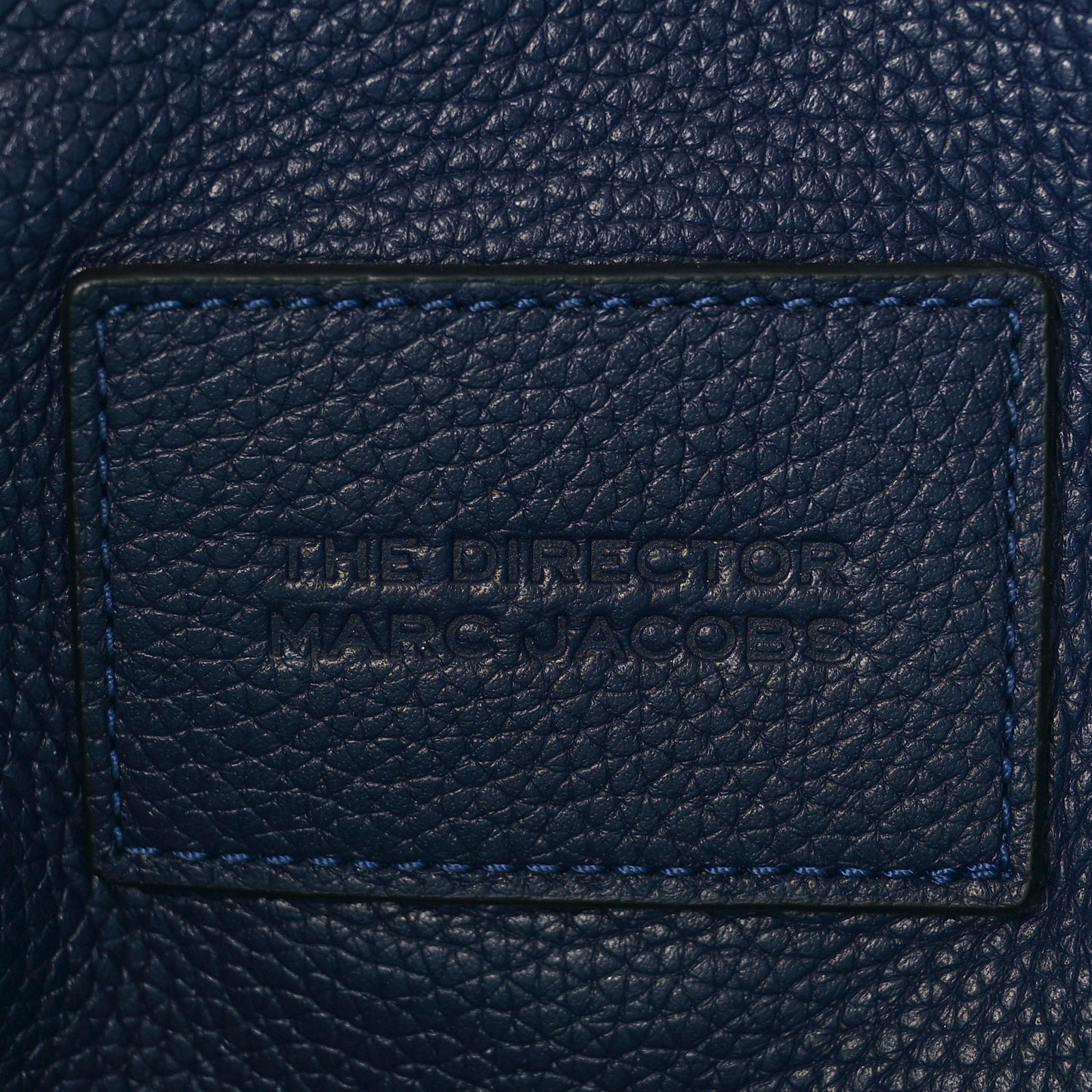 Grained Calfskin The Director Tote Blue Navy