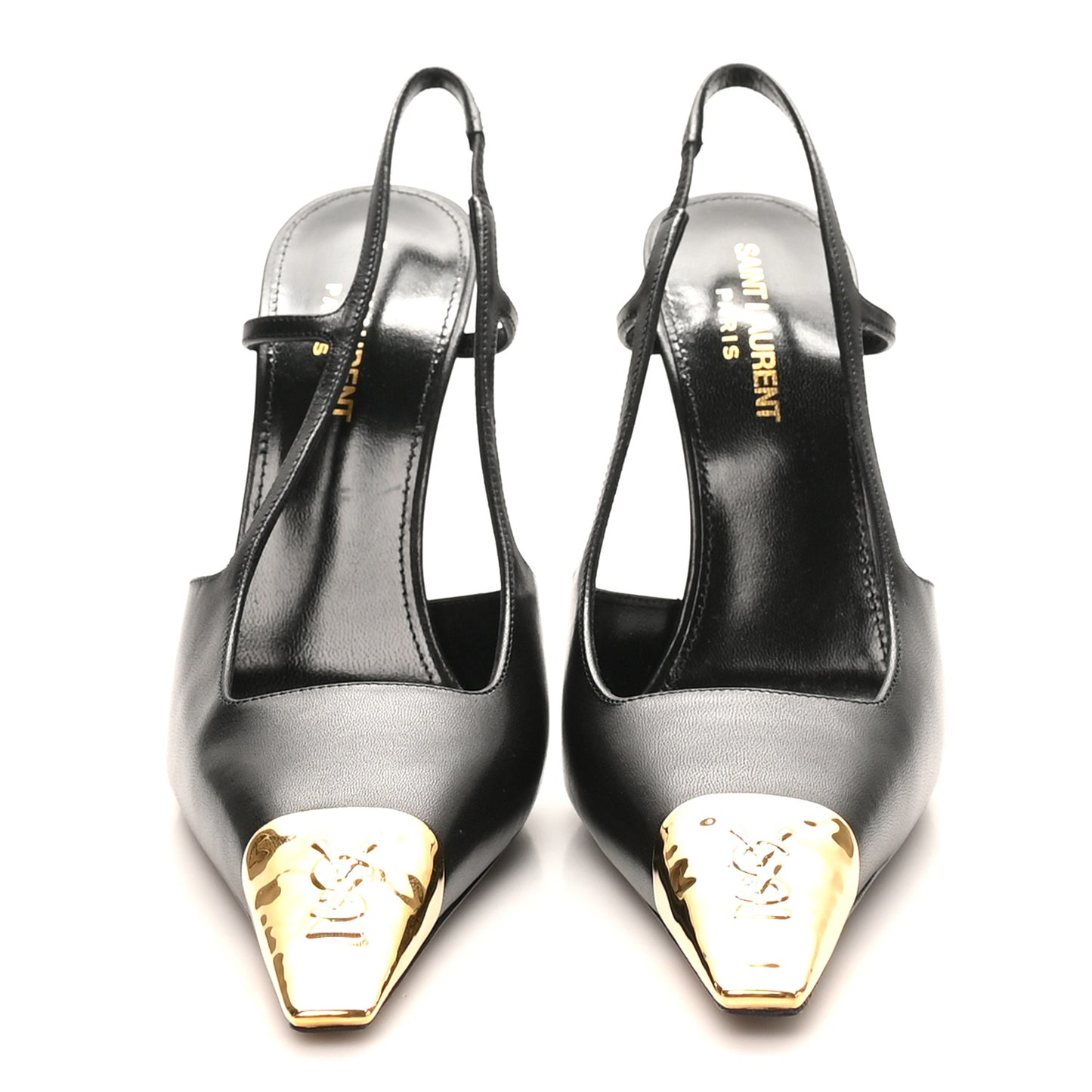 Smooth Calfskin Jeanne 110 Slingback Pumps 37 Black