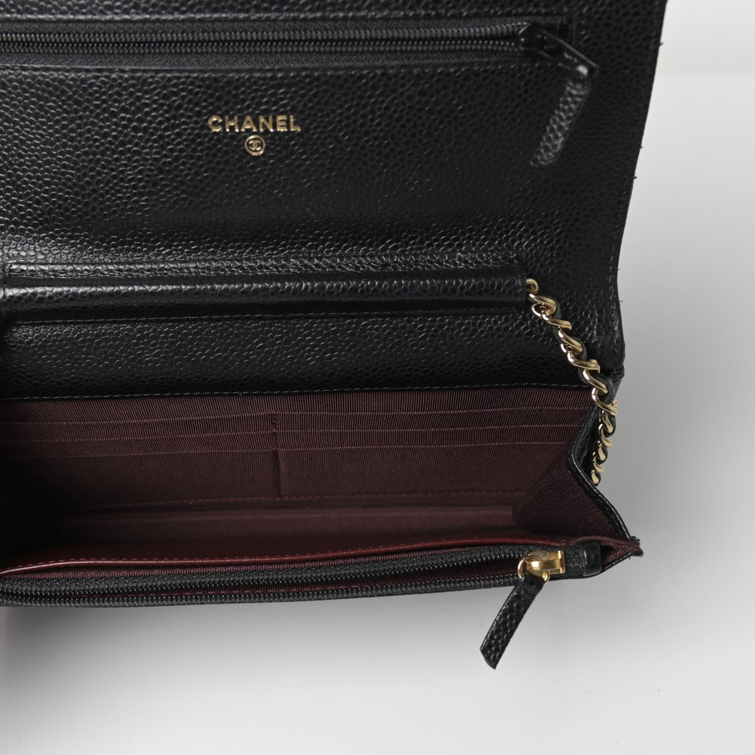 Chanel Caviar Quilted Wallet On Chain WOC Black 5 of 11