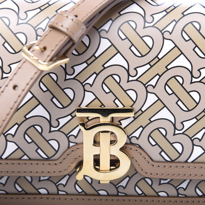 Burberry Calfskin Monogram Mini TB Bag Beige 9 of 9