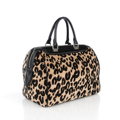 Louis Vuitton Jacquard Velvet Leopard Print Stephen Sprouse Speedy 3 of 7