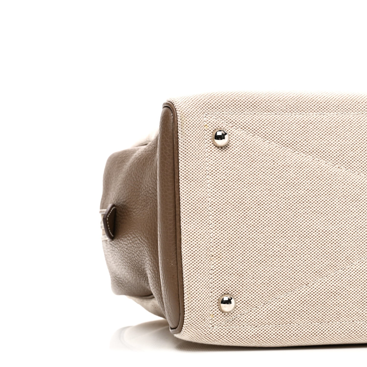 Hermes Toile Taurillon Clemence Victoria II 35 Etoupe 8 of 9