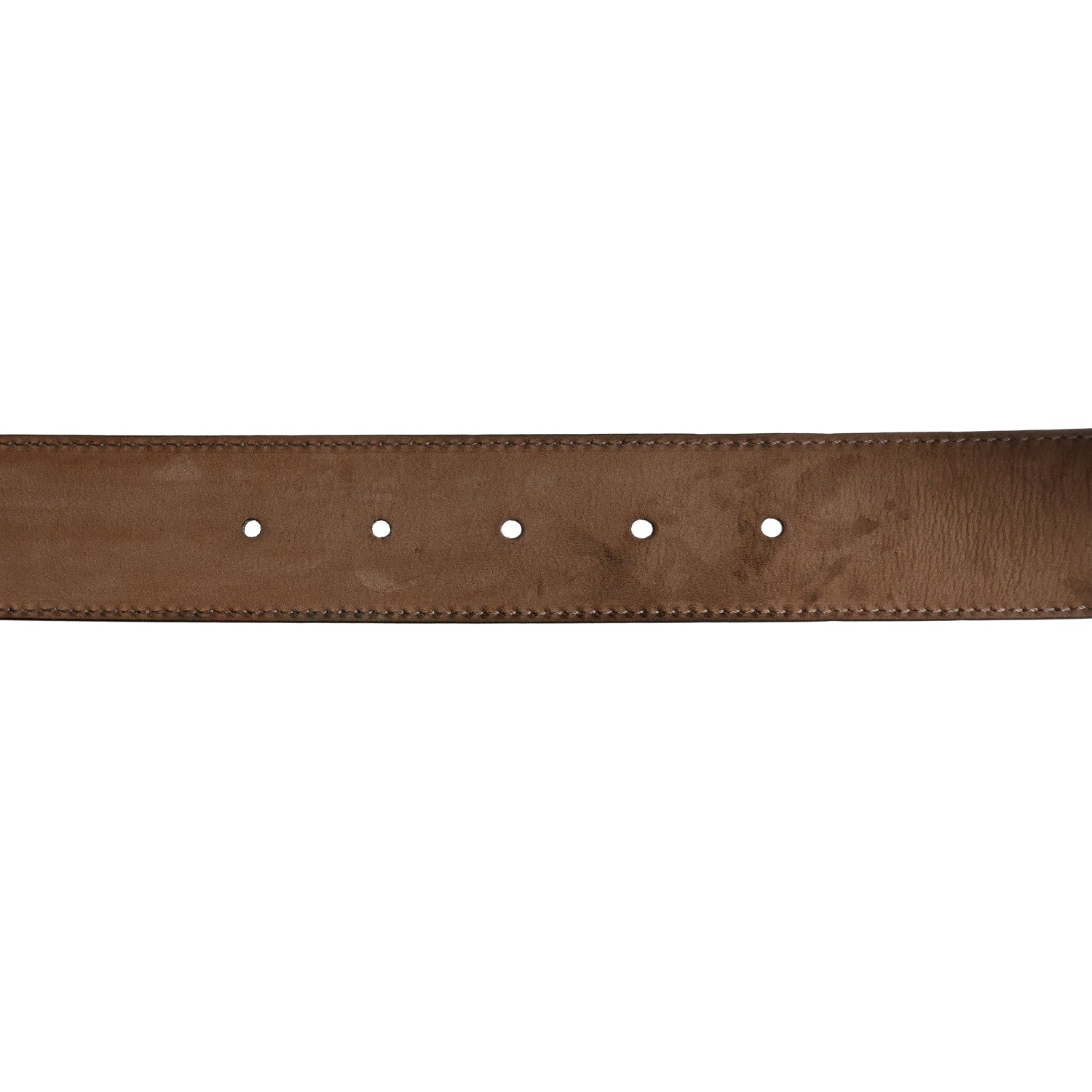 Gucci Calfskin Interlocking G 37mm Belt 85 34 Nut Brown 5 of 6