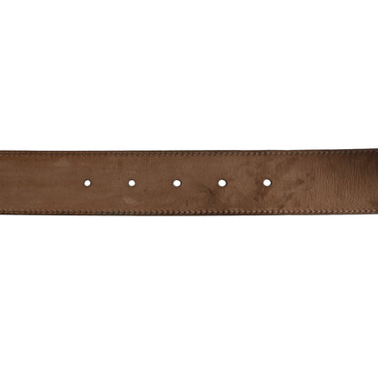 Gucci Calfskin Interlocking G 37mm Belt 85 34 Nut Brown 5 of 6