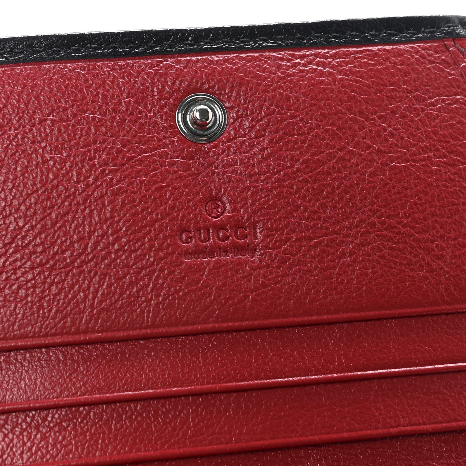 Gucci Monogram Multicolor Matelasse Diagonal GG Marmont Card Case Wallet Light Blue Pink Blue Hibiscus Red 6 of 7