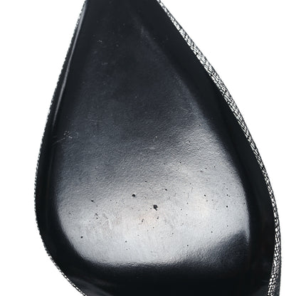 Saint Laurent Metallic Calfskin Anja 105 Pumps 40 Argento 9 of 10
