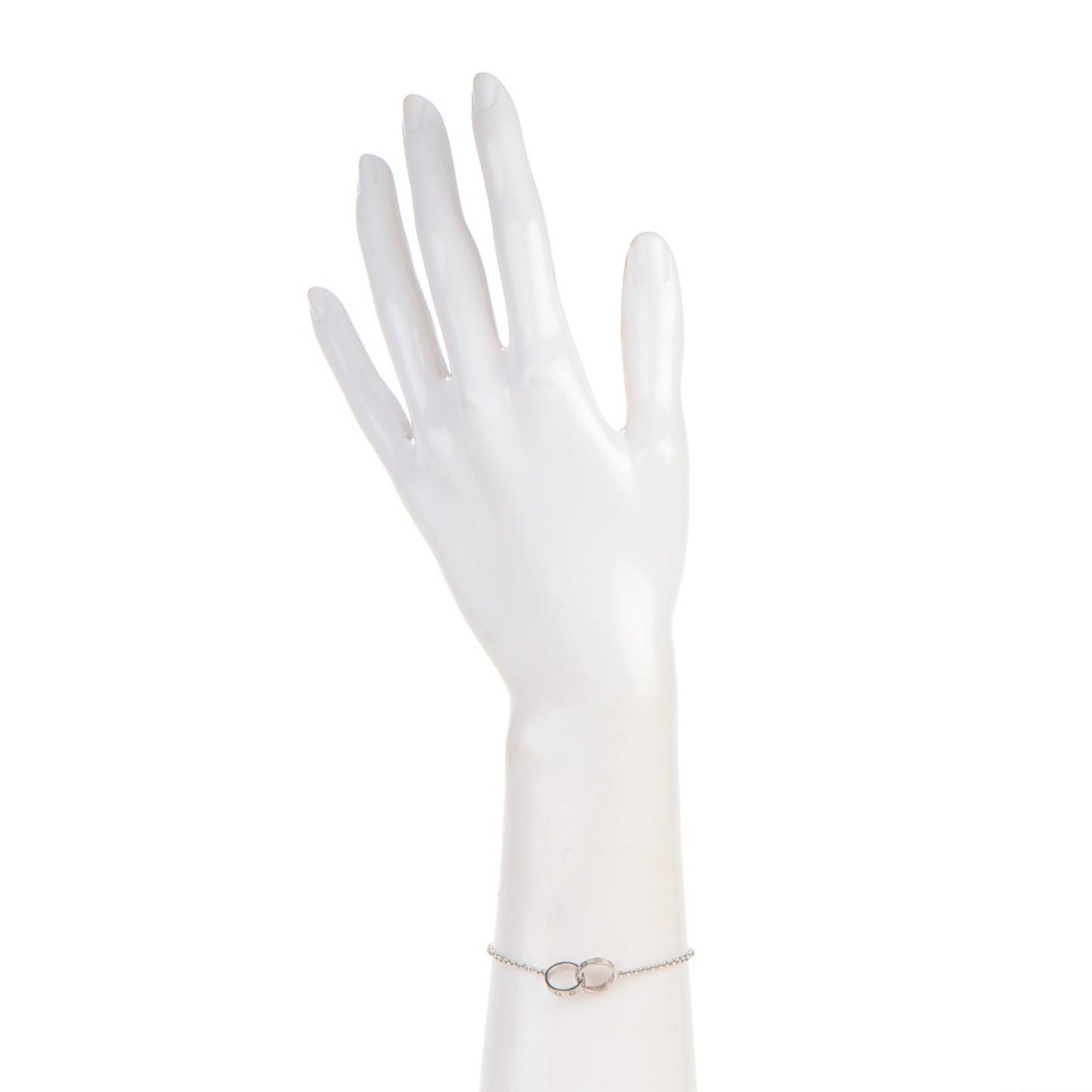 18K White Gold Interlocking LOVE Bracelet