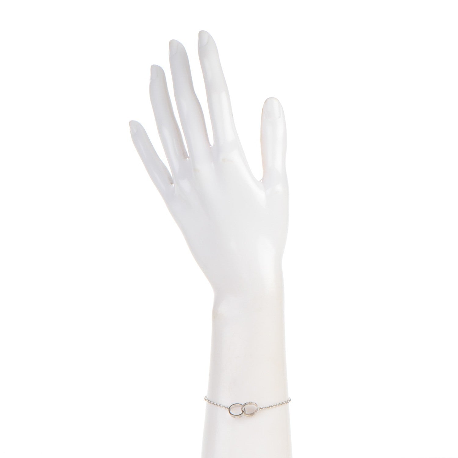 Cartier 18K White Gold Interlocking LOVE Bracelet 2 of 13