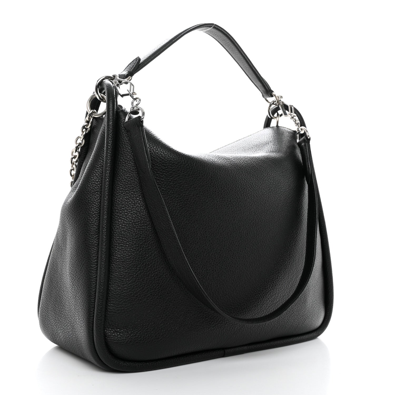 Mulberry Small Classic Grain Calfskin Leighton Black 2 of 14