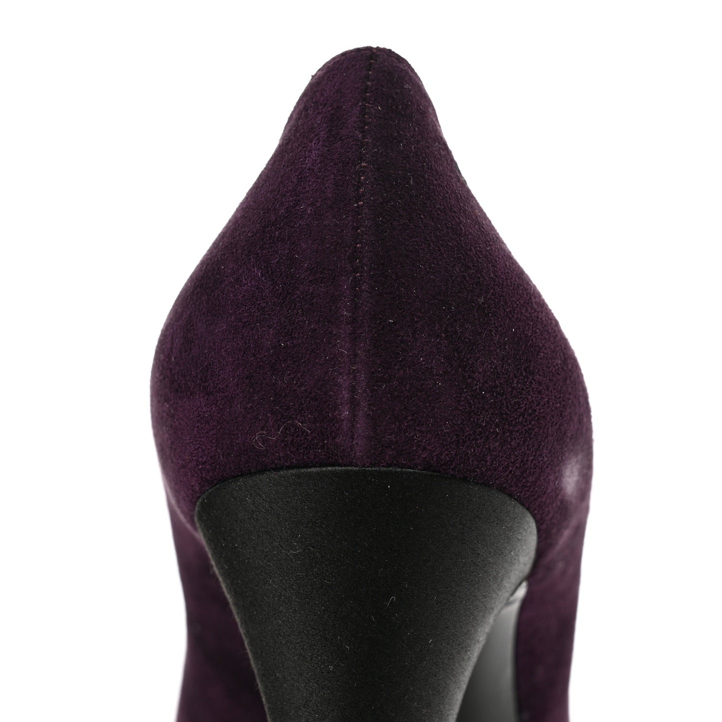 Suede Satin Cap Toe Pumps Dark 40 Purple Black