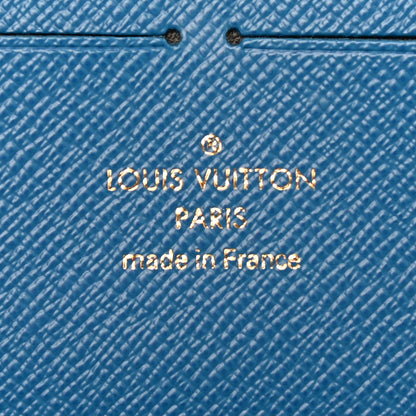 Louis Vuitton Monogram My LV Heritage Zippy Organizer Wallet Bleu Marine Bleu Clair 5 of 6