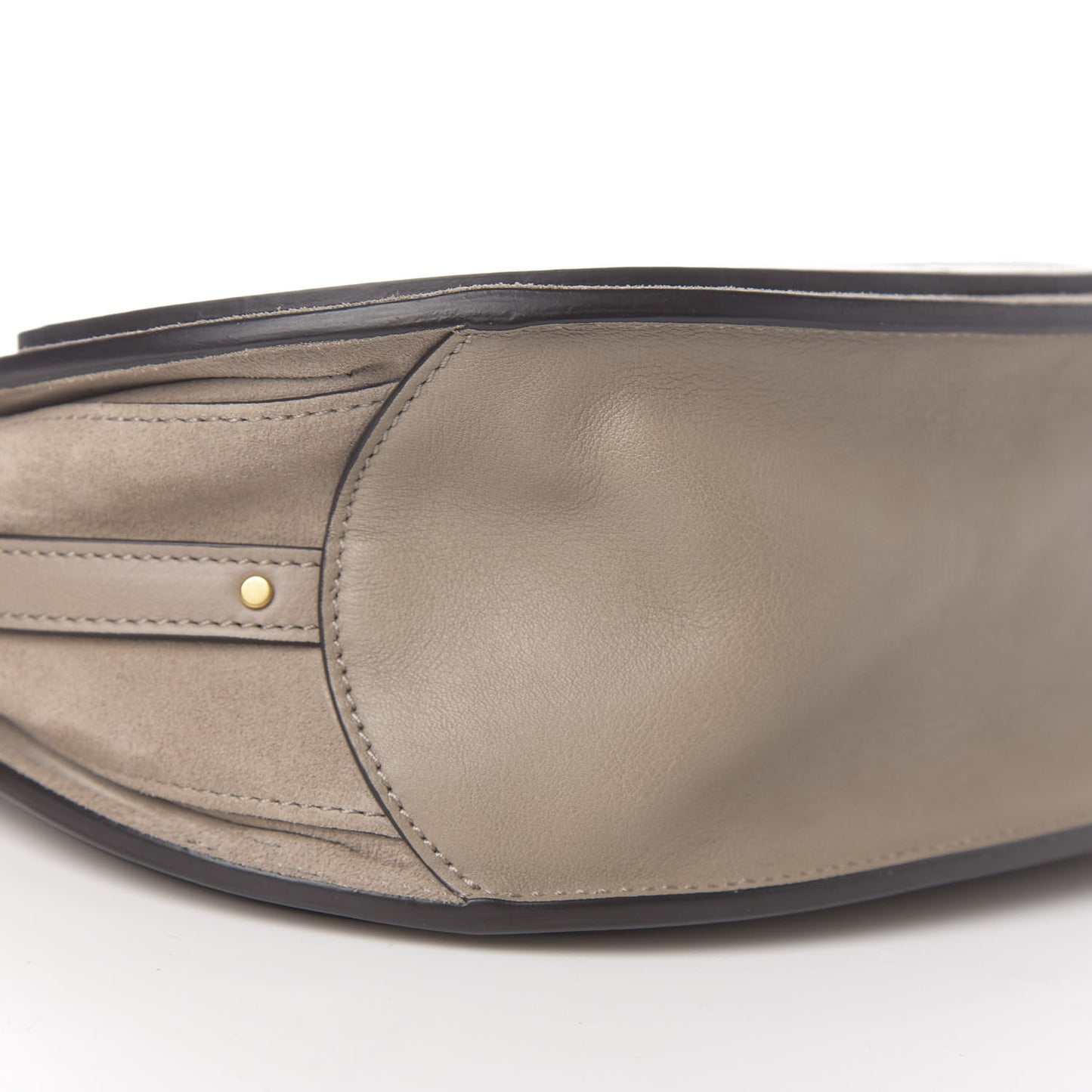 Calfskin Suede Medium Pixie Shoulder Bag Motty Grey