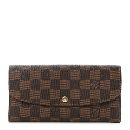 Louis Vuitton Damier Ebene Emilie Wallet 1 of 8