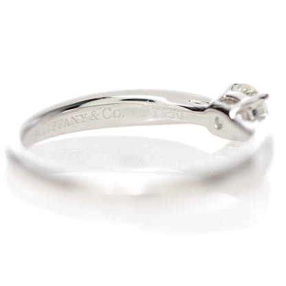 Tiffany Platinum Diamond .33ct Harmony Solitaire Engagement Ring 50 5.5 5 of 6