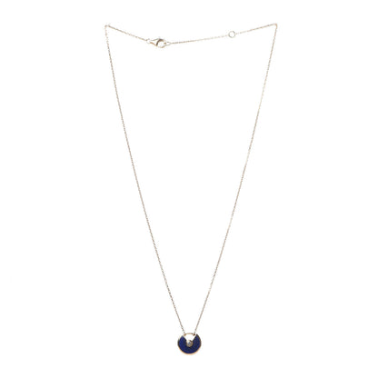 Cartier 18K Yellow Gold Diamond Lapis Lazuli XS Amulette de Pendant Necklace 3 of 6