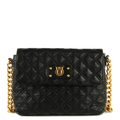 Marc Jacobs Lacquered Leather The Large Single Flap Black 1 of 7
