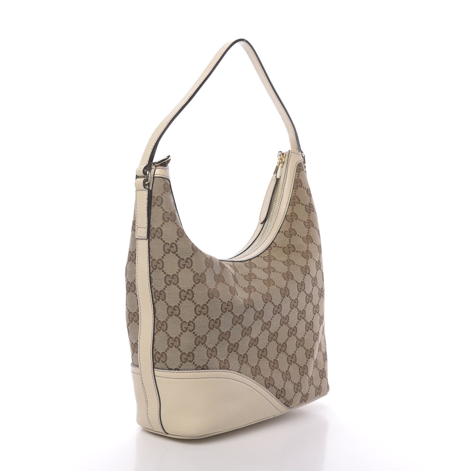 Gucci Monogram Medium New Britt Hobo Off White 3 of 18