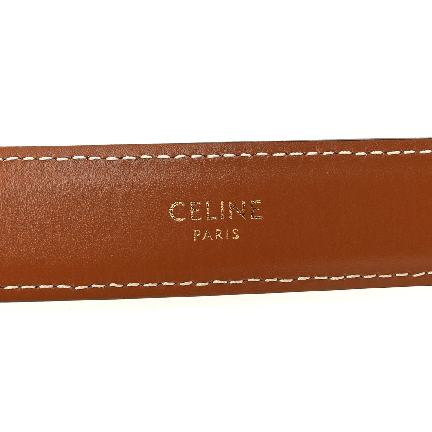 Canvas Calfskin Medium 25mm Triomphe Belt 70 28 Tan