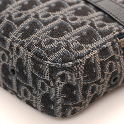 Christian Dior HOMME Oblique Jacquard Safari Messenger Navy Blue 8 of 8