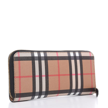 Burberry Vintage Check Ellerby Zip Around Wallet Black 3 of 10