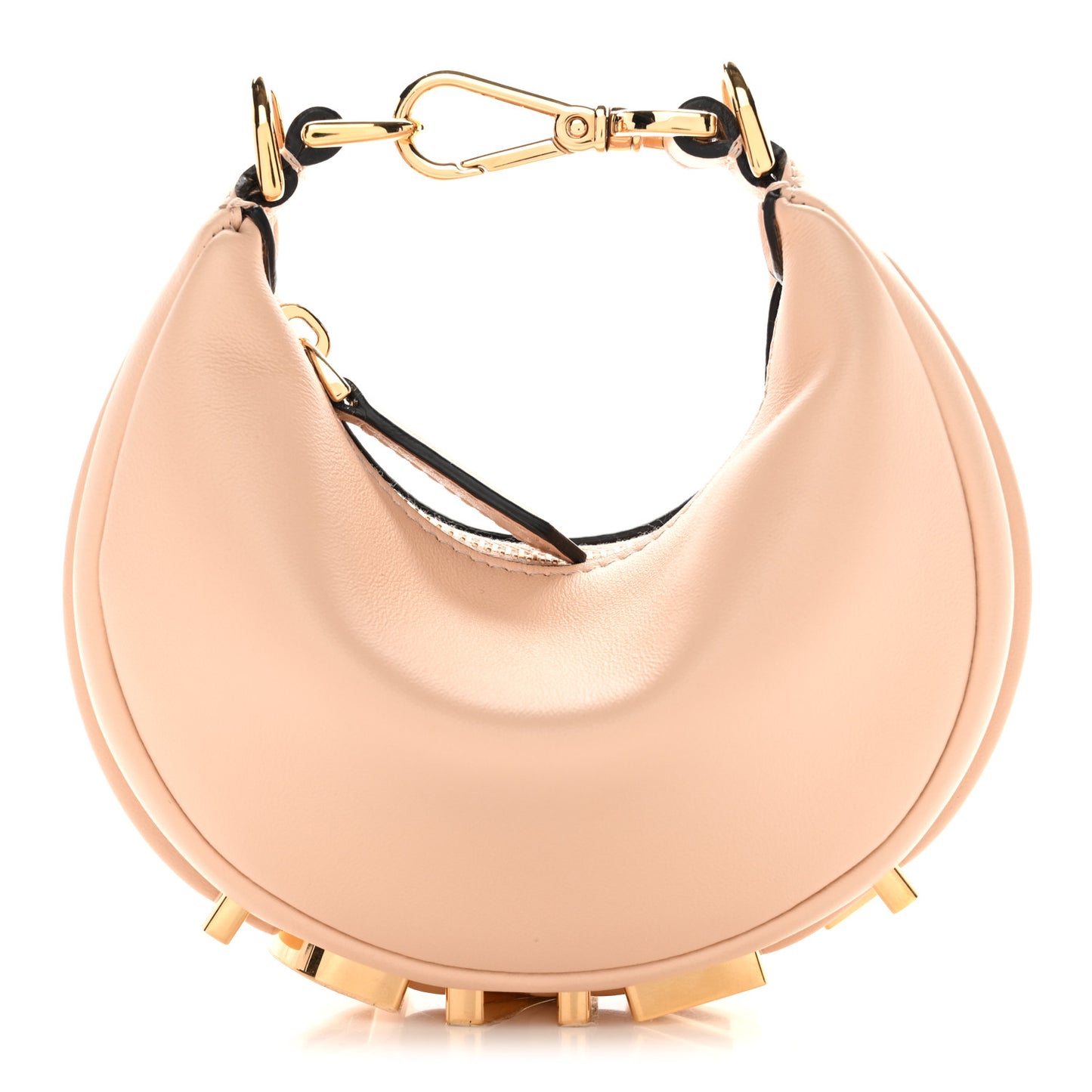 Vitello Grace Matte Nano Fendigraphy Hobo Charm Light Rose