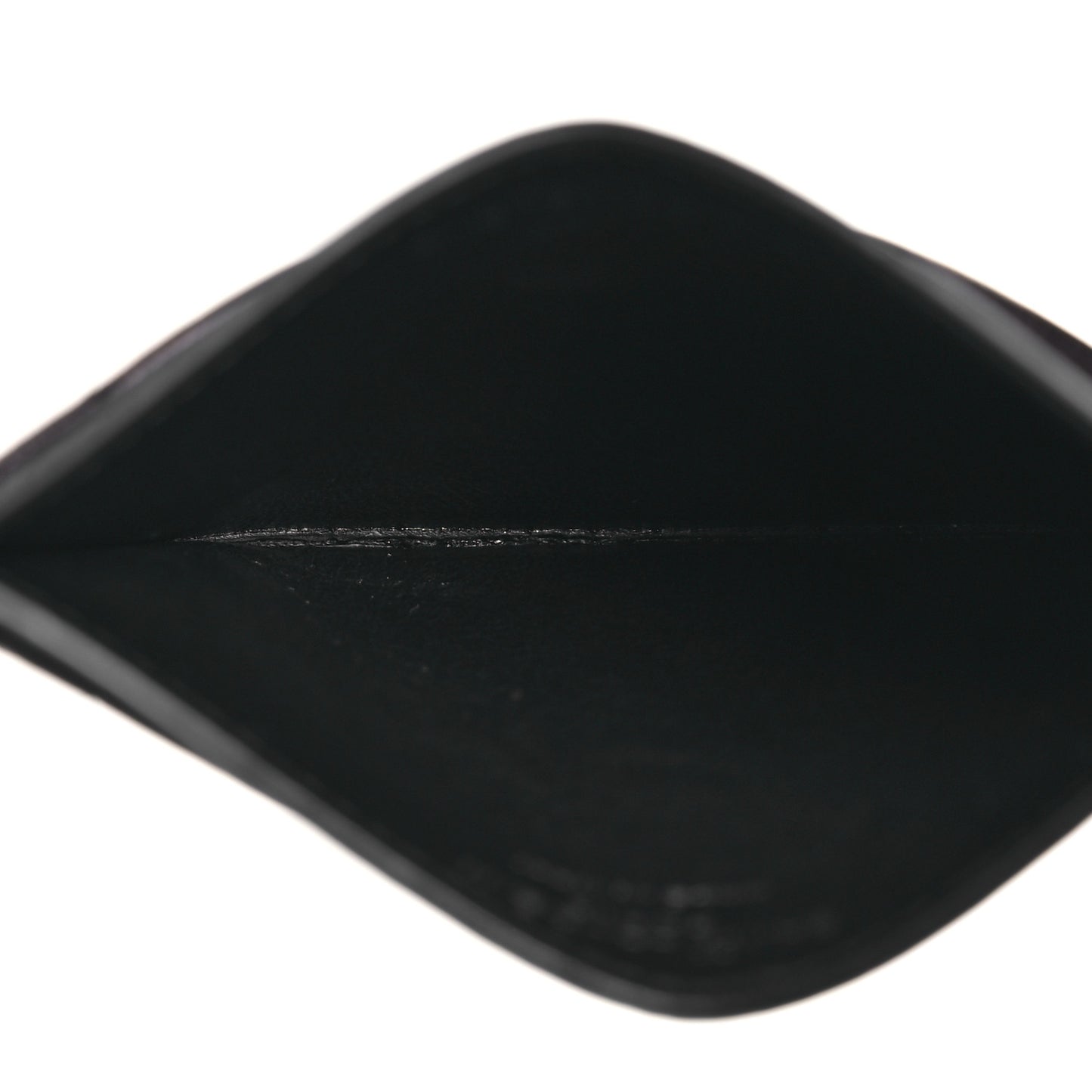 Lambskin Carre Quilted Gaby Card Case Black
