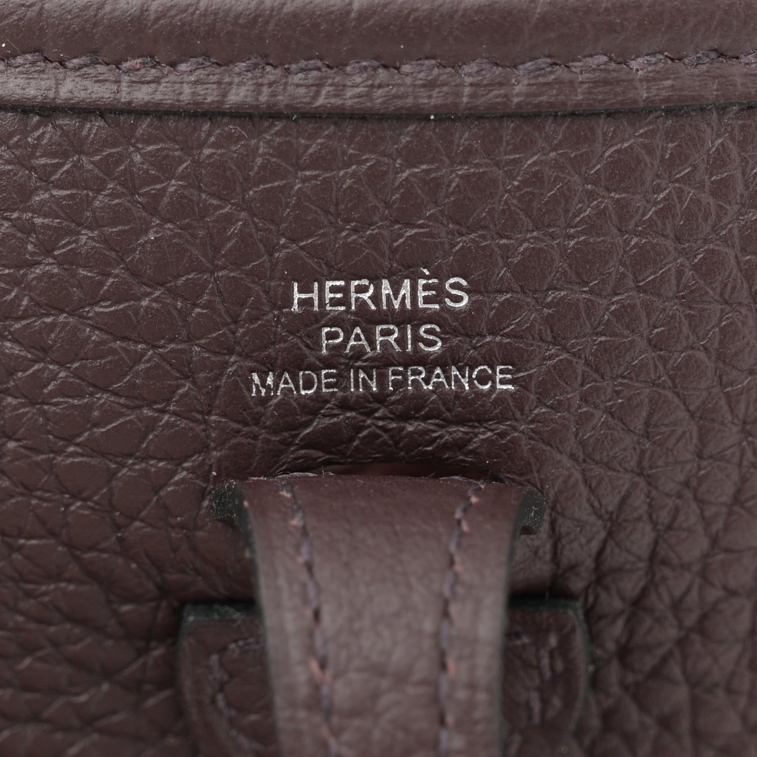 Hermes Taurillon Clemence Evelyne TPM Rouge Sellier 6 of 11
