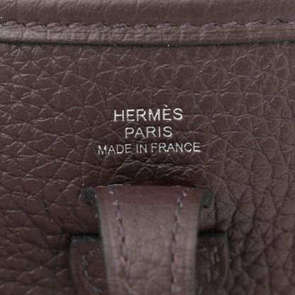 Hermes Taurillon Clemence Evelyne TPM Rouge Sellier 6 of 11