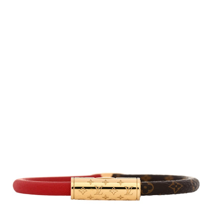 Louis Vuitton Monogram Daily Confidential Bracelet 17 Red 1 of 3