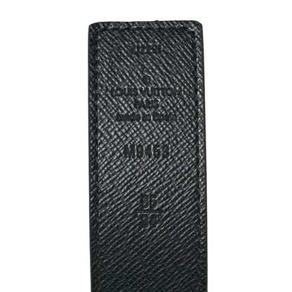 Louis Vuitton Calfskin Monogram 30mm LV Initiales Reversible Belt 85 34 Black 3 of 5