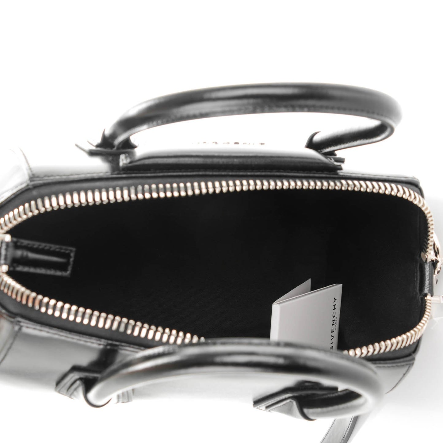 Shiny Lord Calfskin Small Antigona Black