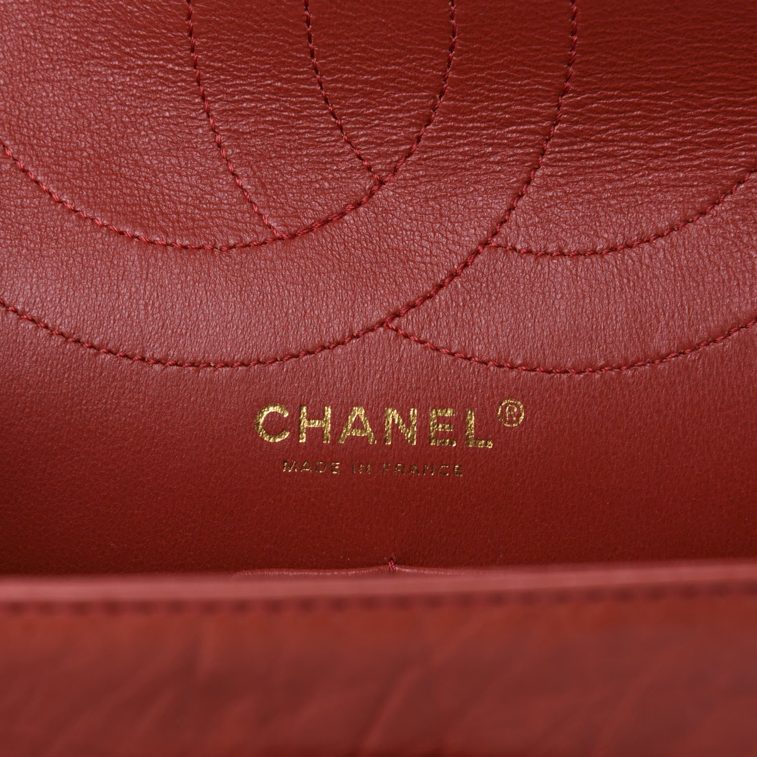 Chanel Aged Calfskin Quilted 2.55 Reissue 227 Flap Red 8 of 11