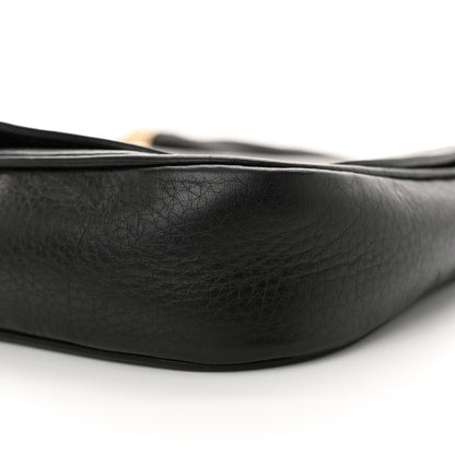 Gucci Pebbled Calfskin Medium Soho Flap Crossbody Black 10 of 12