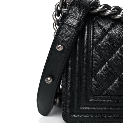Chanel Caviar Quilted Small Boy Flap Black 8 of 12