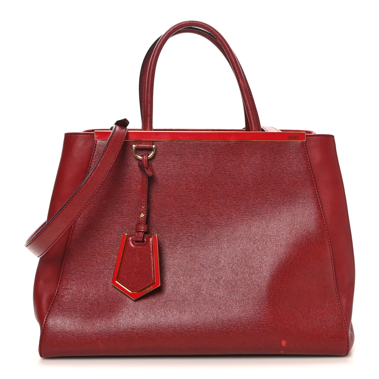 Vitello Elite Regular 2Jours Tote Rosso Scuro Ciliegia