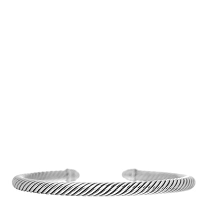 David Yurman Sterling Silver Diamond Pearl 5mm Cable Classics Bracelet 3 of 4