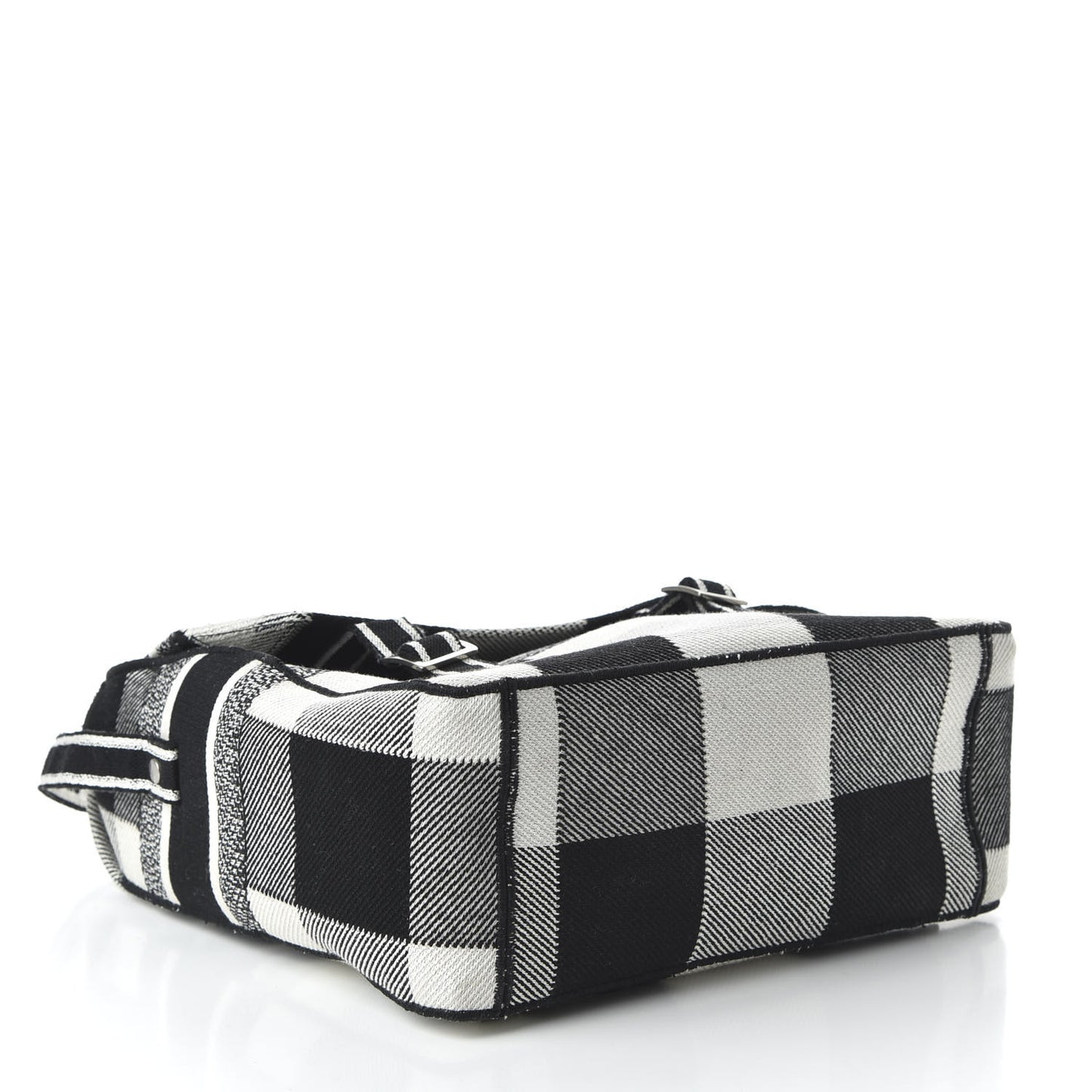 Canvas Tartan Diorcamp Messenger Black White