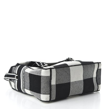 Christian Dior Canvas Tartan Diorcamp Messenger Black White 4 of 8