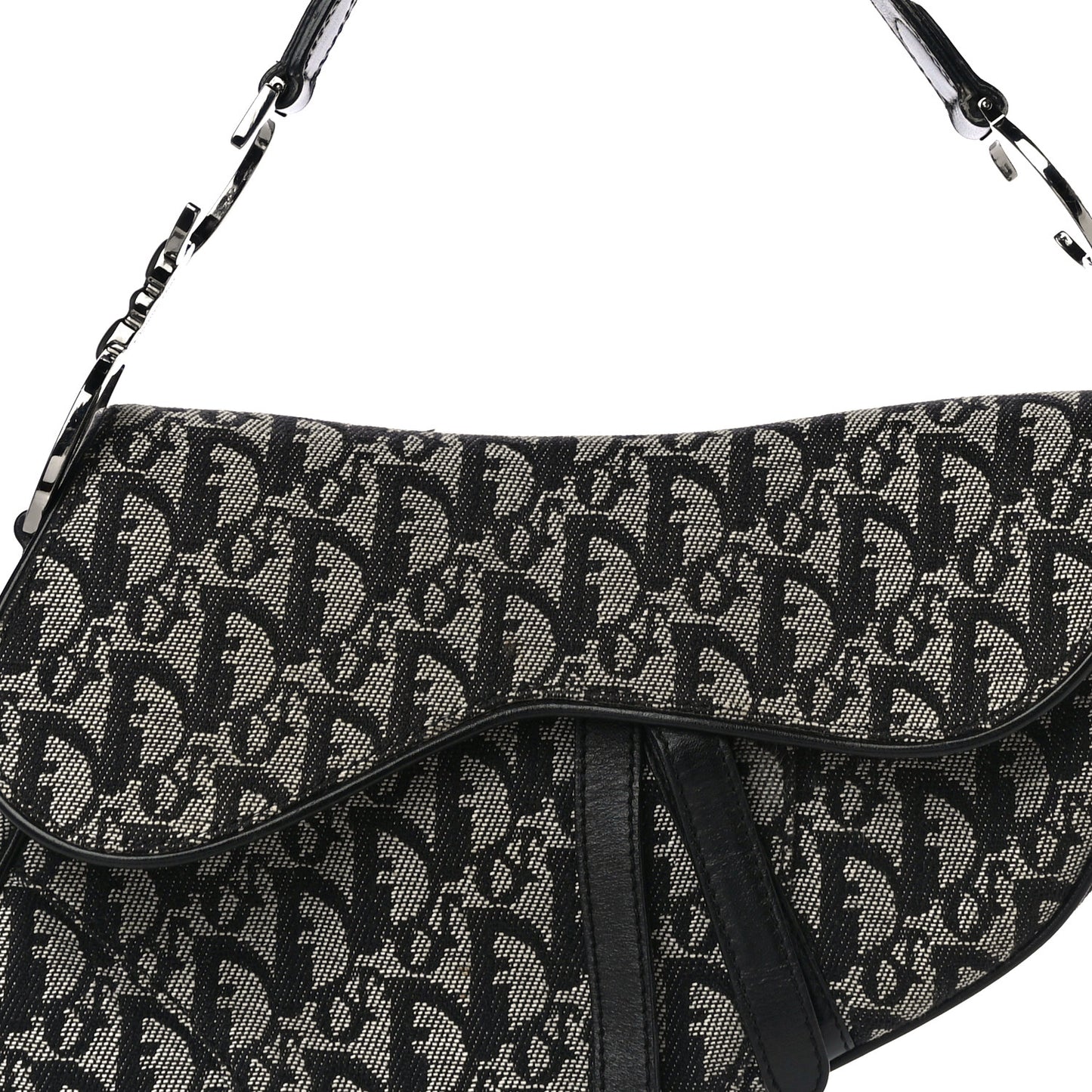 Monogram Saddle Bag Black