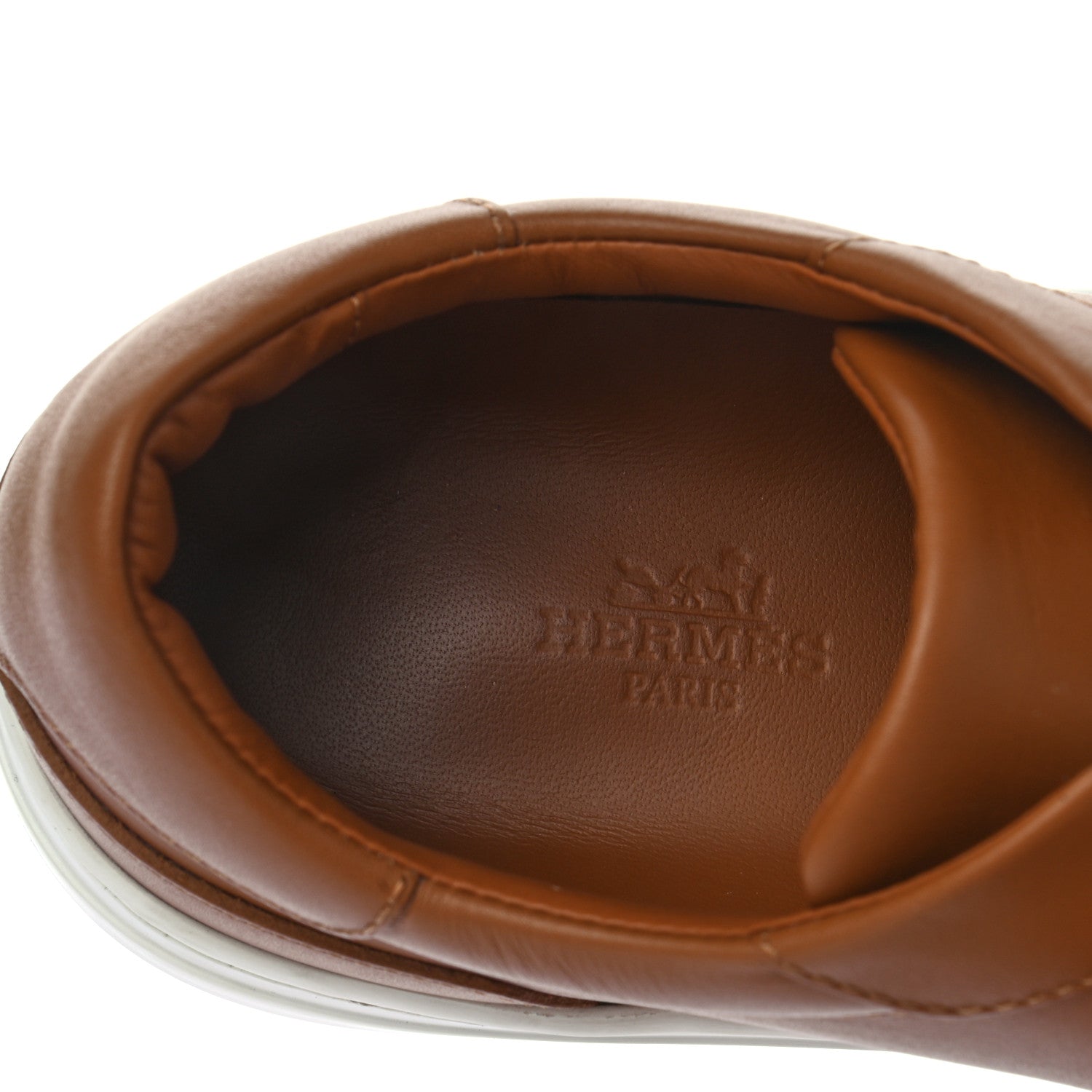 Hermes Calfskin Day Sneakers 36.5 Naturel 7 of 10
