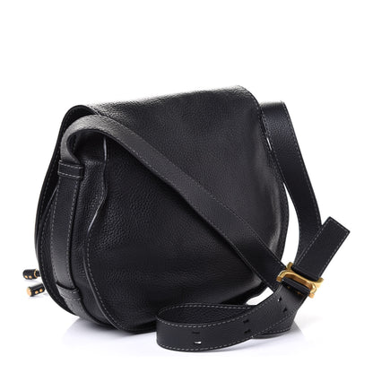 Chloe Calfskin Medium Marcie Round Crossbody Bag Black 2 of 4