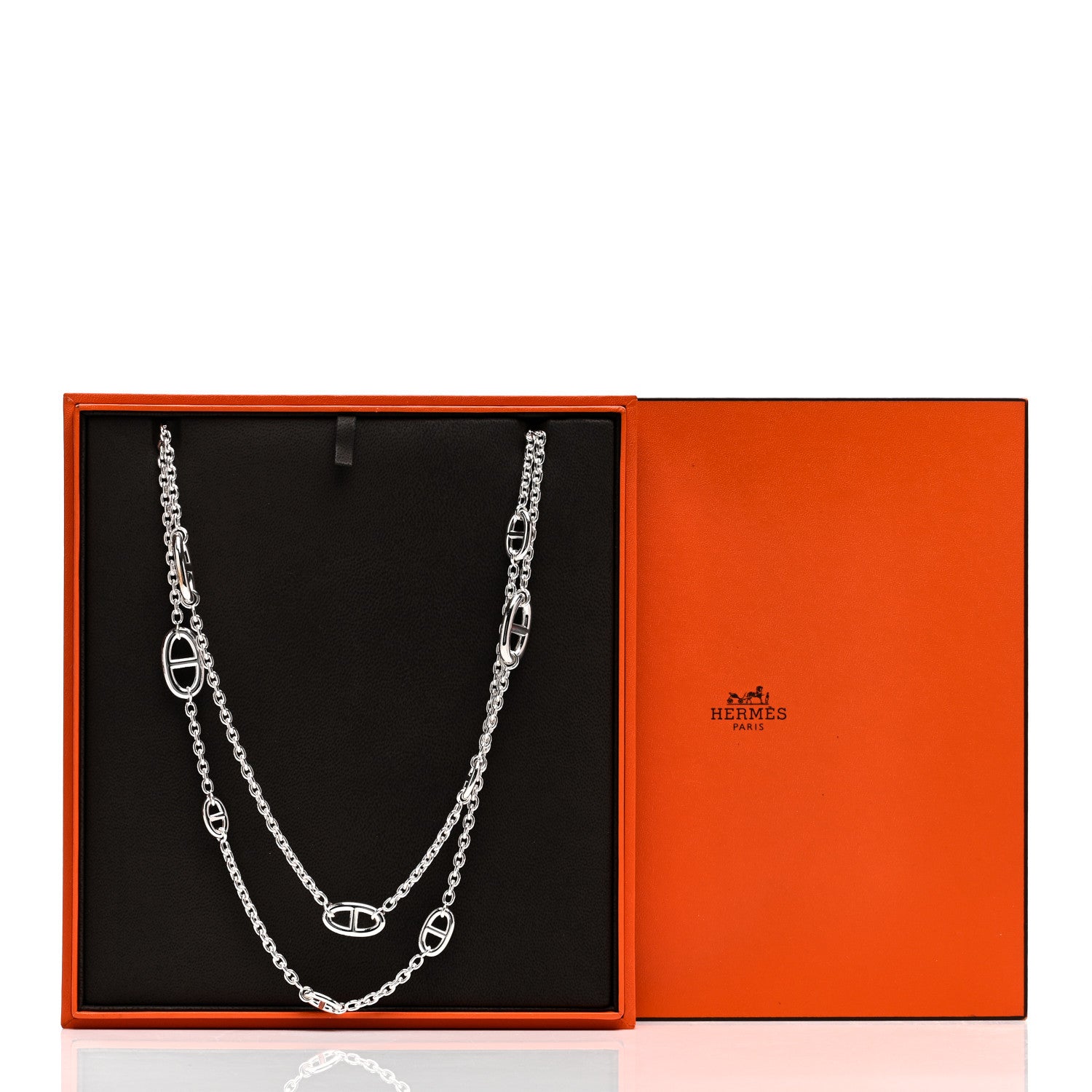 Hermes Sterling Silver Farandole Necklace 120 5 of 5