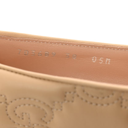 Gucci Nappa GG Matelasse Jolie Ballet Flats 38 Naturale 8 of 9