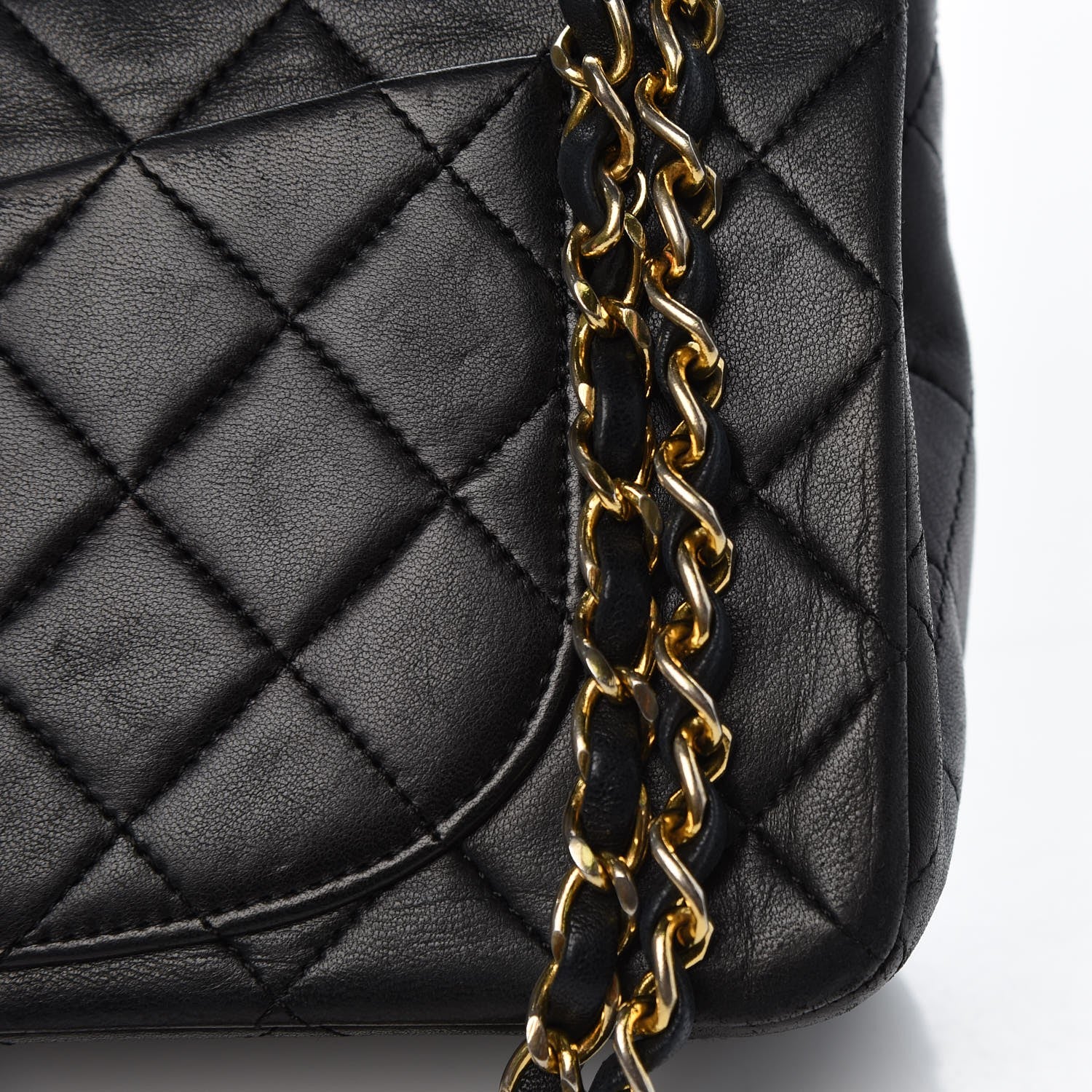 Chanel Lambskin Quilted Small Double Flap Black 13 of 15